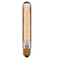 Лампа Эдисона Ретроник T185 трубчатая 220V E27 40W Leaf янтарное стекло (лампа накаливания) T940-Ret-27