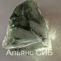 Декоративное стекло Эрклез серо-зеленый прозрачный