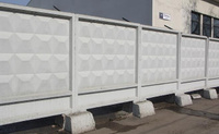 Промышленный бетонный забор