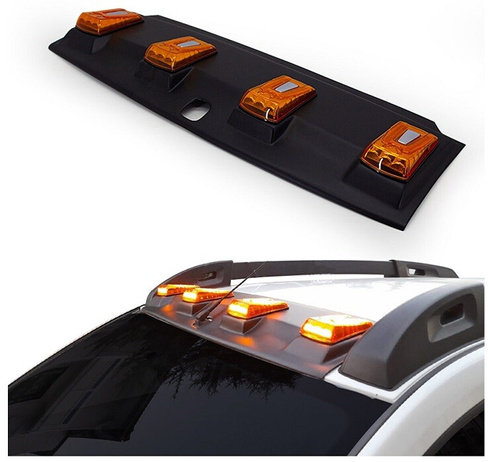 Накладка на крышу с LED подсветкой Omsa Renault Duster 2010-2013