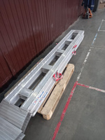 Аппарели (сходни) алюминиевые для заезда 5500 кг