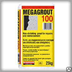 Цементная смесь MEGAGROUT-100 серый 25 кг