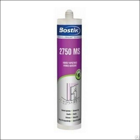 Герметик Bostik 2750 MS Wiess 0,6 л, черный