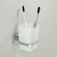 Стакан для зубных щеток одинарный WasserKRAFT Rhin K-8728