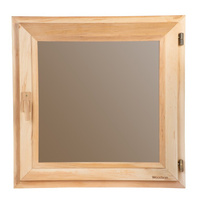 Окно WoodSon 60 см х 60 см (ольха, стекло бронза)