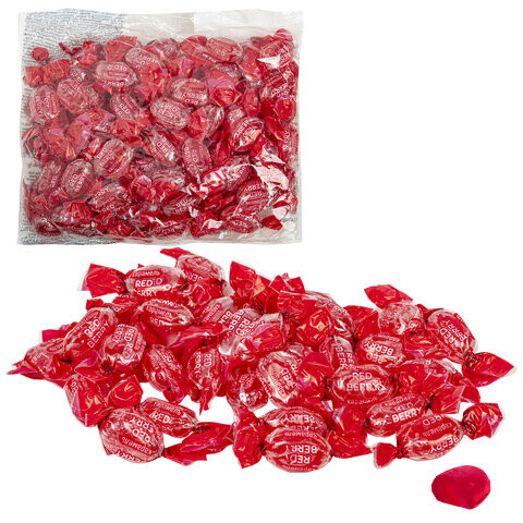 Карамель леденцовая RED BERRY с ягодным вкусом 500 г ВК289