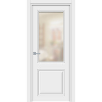 Дверь межкомнатная Норд 800х2000 мм финишпленка белая со стеклом СД