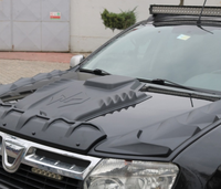 Накладка на капот Dragon Omsa (пластик) Renault Duster 2010-2021