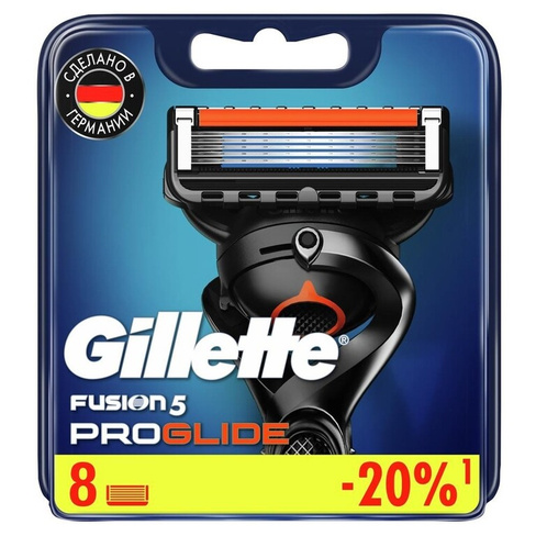 Сменные кассеты для бритья Gillette Fusion5 ProGlide (8 штук в упаковке)