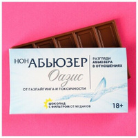 Фабрика счастья Молочный шоколад «Нонабьюзер», 27 г. Фабрика Счастья