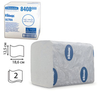Бумага туалетная KIMBERLY-CLARK Kleenex Комплект 36 шт. Ultra листовая 200 л. 186х125 см 2-слойная диспенсер 60