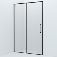 Душевая дверь, 110х195 см, IDDIS Slide (SLI6BS1i69) раздвижная, черная