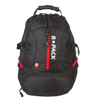 Рюкзак B-PACK S-03 (БИ-ПАК) универсальный, с отделением для ноутбука, увеличенный объем, черный, 46х32х26 см, 226949