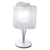 Artemide Decorative настольная лампа Logico Micro Tavolo, белое стекло, D18см, H33см, max 1x48W