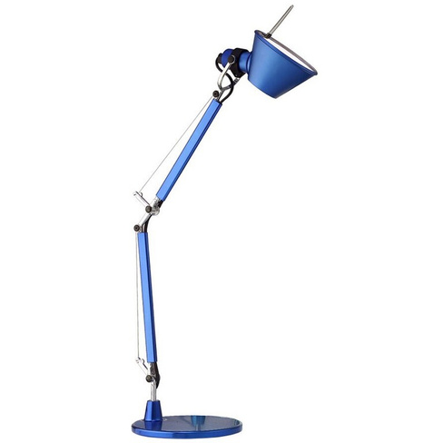Artemide Настольная лампа Tolomeo Micro, синий металлик, 730*170mm 1x60W E14 с базой