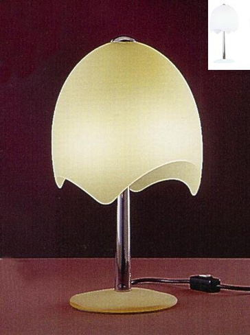 AVMazzega Настольная лампа "Umbrella" TA4018, прозрачно-матовое стекло, хром 1x60W E14 накал
