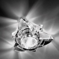 AXOlight "Crystal spotlight" светильник встраеваемый потолочный, Богемский хрусталь, форма цветка, dicr