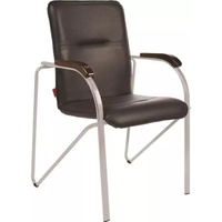 Конференц-кресло ООО Комус samba chrome светло-бежевый искусственная кожа металл хромированный каркас
