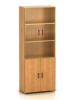 КФ14 Шкаф высокий со стеклом (740х390х2002) (ФЕЯ)