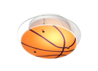 Donolux BABY настенно-потолочный светильник, декор баскетбол, разноцветное стекло, диам 32см, выс 11 Baby