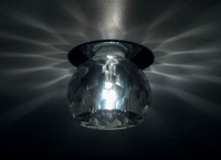 Donolux Светильник встраиваемый декоративный хрустальный, D 80 H 80мм,капс.галог. лампа GY 6.35.max Downlight