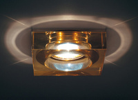 Donolux Светильник встраиваемый декоративный хрустальный, золото L 100 W 100 H 70 мм, галог. лампа M Downlight