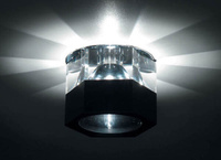 Donolux Светильник встраиваемый декоративный хрустальный, хром D 80 H 78 мм, капс.галог. лампа GY6,3 Downlight