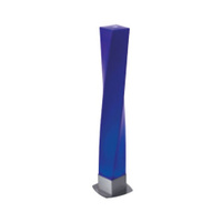 Fabbian Настольная лампа сред"Twirl" 16х16cm H75cm, галог лампа GU10, синий полиэтилен, сталь
