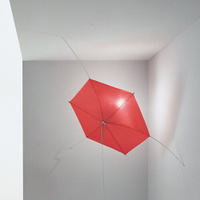 Fabbian Светильник потолочно-напольный светильник "Tipula" 90х80cm, 1х150W E27, красная ткань