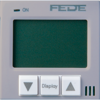 FEDE MARCO Терморегулятор Цифровой. 16A,с LCD монитором. Кабель4м. в комплекте, цвет bright chrome Marco