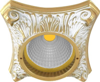 FEDE Светильник встраиваемый из латуни серия PISA цвет GOLD WHITE PATINA Fede