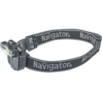 Фонарь налобный Navigator NPT H27 светодиодный 1 LED 3 Вт аккумуляторный 3,7 В Li-Pol 500 мАч пластик (93190)