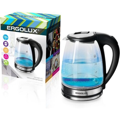 Чайник ERGOLUX ELX-KG07-C72 2.0 л, 1700Вт электрический Ergolux