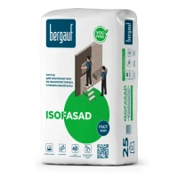 Клей для пенополистирола и минеральной ваты Bergauf Isofasad 25 кг BERGAUF ISOFASAD