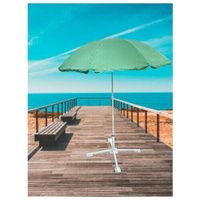 Пляжный зонт / садовый зонт диаметр 160 см Лето
