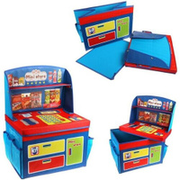 Корзина Наша игрушка Магазин (TX13287-2), 40х30х28 см, синий/красный