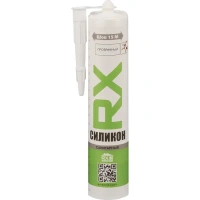 Герметик силиконовый Rx formula санитарный прозрачный 280 мл уксусный RX FORMULA None