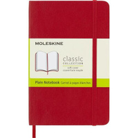 Блокнот Moleskine Classic Soft, 192стр, без разлиновки, мягкая обложка, красный [qp613f2]