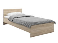 Односпальная кровать Бруно Дуб Сонома, 90х200 см