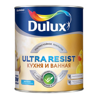 Dulux Ultra Resist краска для кухни и ванны белая (База BW) 1 л