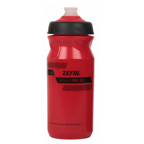 Фляга велосипедная Zefal Sense Pro 65 Bottle, полипропилен, 650 мл, красный-черный, 2023, 1450 ZEFAL