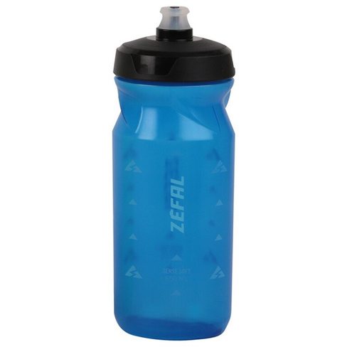 Фляга велосипедная Zefal Sense Soft 65 Bottle Translucent, пластик, 650 мл, синий, 2023, 155L ZEFAL
