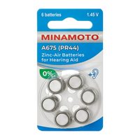 Элемент питания для слухового аппарата Minamoto ZA675 Zinc Air 1.45V BL-6