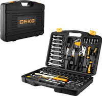 Профессиональный набор инструмента для дома и авто в чемодане Deko DKMT113 (113 предметов)