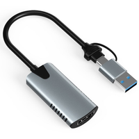 Конвертер PALMEXX VCAP-002 HDMI to USB-С+USB карта видеозахвата Palmexx