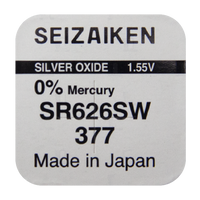 Элемент питания 377 SR626SW G4 Silver Oxide "Seizaken" BL-1