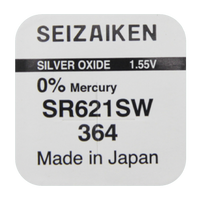 Элемент питания 364 SR621SW Silver Oxide "Seizaiken" BL-1