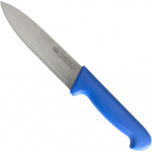 Нож поварской 16см Roal синяя пластиковая ручка ROAL