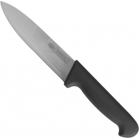 Нож поварской 16см Roal черная пластиковая ручка ROAL