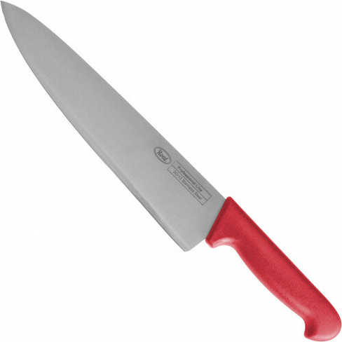 Шеф-нож 25см Roal красная пластиковая ручка ROAL